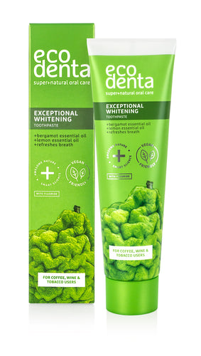 ECODENTA Exceptional Whitening Toothpaste with Bergamote Oil 100ml