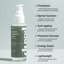 Load image into Gallery viewer, dussl AM Energising Serum 30ml
