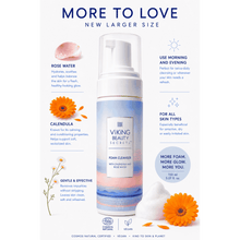 Load image into Gallery viewer, VIKING BEAUTY SECRETS Foam Cleanser with Calendula and Rose Water 150ml