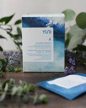 Load image into Gallery viewer, YUNI Shower Sheets Large natural biodegradable Body Wipes - Box of 12